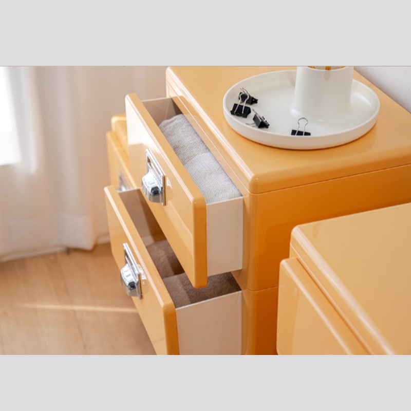 【韓国雑貨】 かわいい レトロポップ ヴィンテージ レトロな 引き出し 2段 ９color