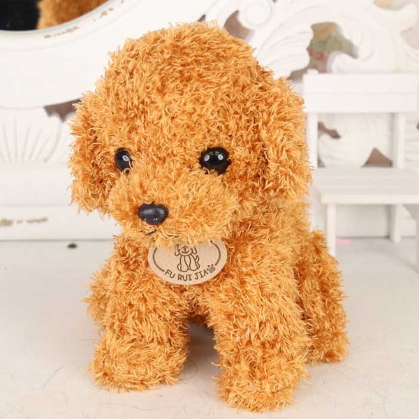 【オンライン限定商品】  Qoo10] 犬 トイプードル ぬいぐるみ プードル ぬいぐるみ