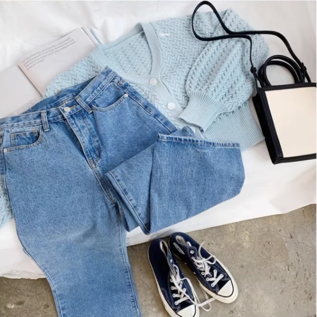 ワイドレッグデニム ゆったりデニム ３色展開 レディース ジャケット パンツ デニム Gパン ストレートパンツ ロングパンツ ワイドパンツ デニムパンツ ミモレ ロング ワイド ストレート Iライン