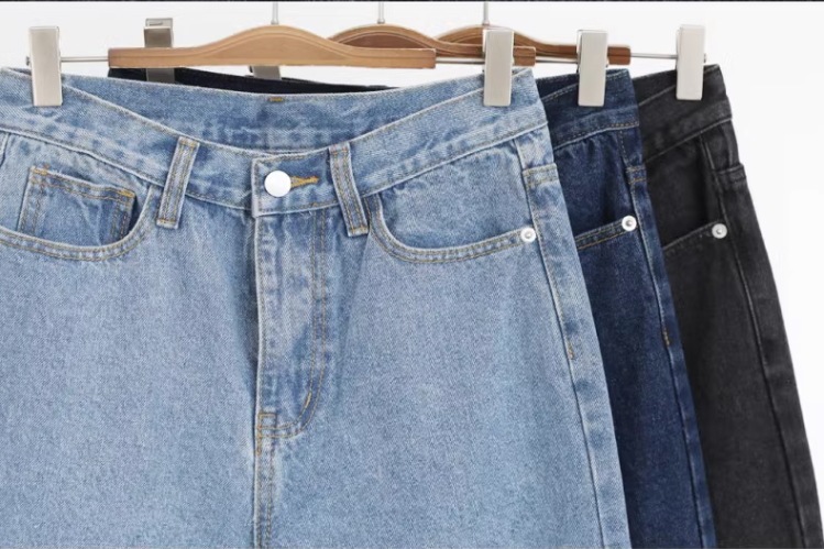 ワイドレッグデニム ゆったりデニム ３色展開 レディース ジャケット パンツ デニム Gパン ストレートパンツ ロングパンツ ワイドパンツ デニムパンツ ミモレ ロング ワイド ストレート Iライン