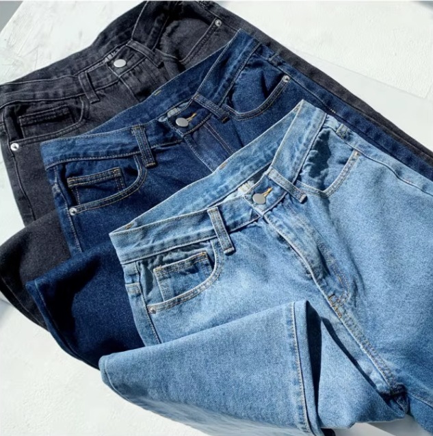 ワイドレッグデニム ゆったりデニム ３色展開 レディース ジャケット パンツ デニム Gパン ストレートパンツ ロングパンツ ワイドパンツ デニムパンツ ミモレ ロング ワイド ストレート Iライン