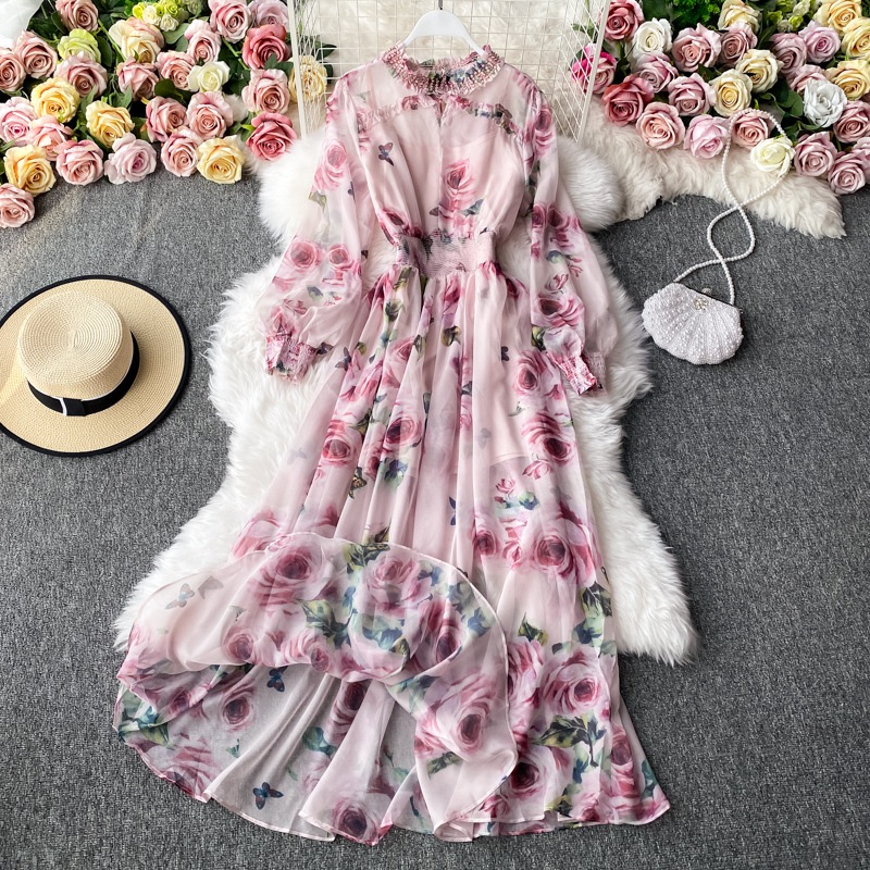 ワンピース レディース フレアワンピース ミドル丈 袖あり 長袖 スタンドカラー 襟つき スリム ワンピース レディース フレアワンピース ミドル丈 袖あり 長袖 スタンドカラー 襟つき スリム