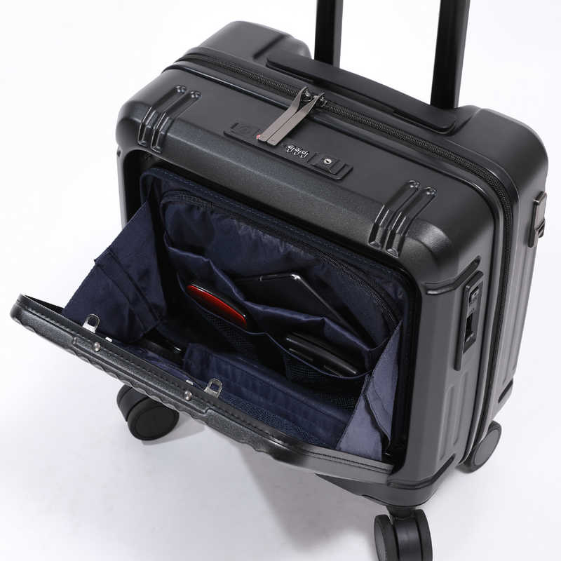 BERMAS　インターシティ2 ワンタッチフロントオープン 39c ストッパー機能付 INTER CITY2 PRO ［TSAロック搭載］ グレー　60565