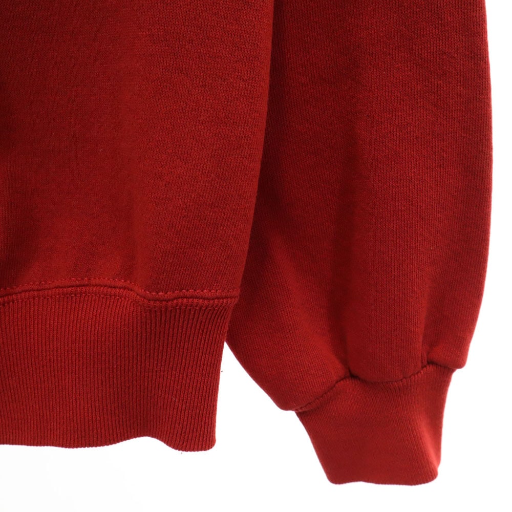 90s USA製 オールド パズル ミッキーマウス 長袖 スウェット トレーナー L レッド Disney ディズニー クラック加工 メンズ