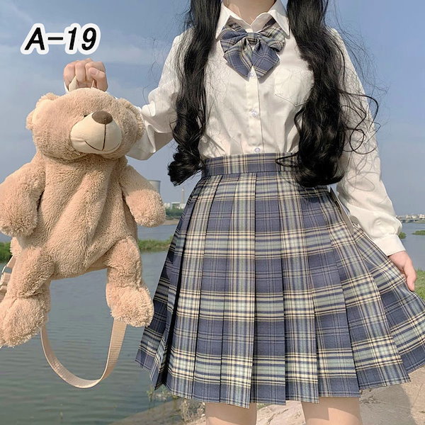 最安値挑戦！急速出荷！メガ割！人気No.1！3点セットJK制服 プリーツスカート ミニスカート 半袖/長袖 ブラウス 蝶ネクタイ女子 高校生 制服  文化祭 学园祭 高校生中学生