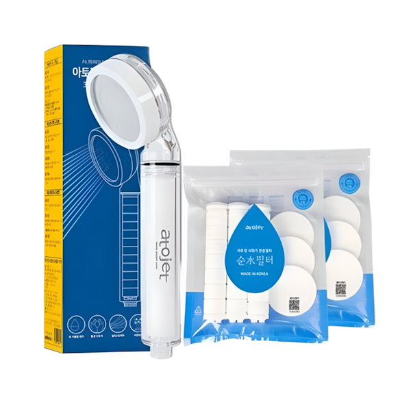 シャワーヘッド ホワイト・ブルー 10個セット 357-906-b.jpg