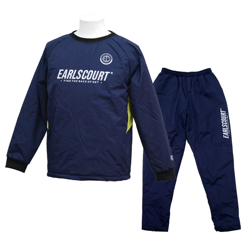 アールズコート Earls court ジュニア 中綿 ウォーマーピステ 上下セット ジュニア サッカー ピステ上下セット 防寒 保温 23FW(ECJ-ST009)