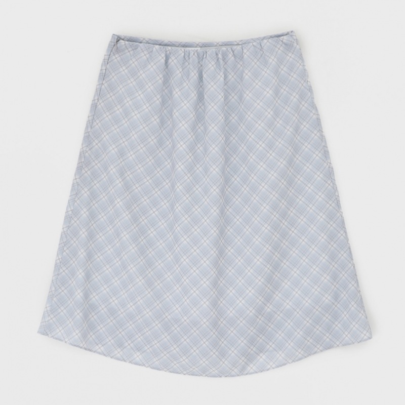 ブラックアップ ディテュー チェック シフォン ミディスカート ブラックアップ ディテュー チェック シフォン ミディスカート