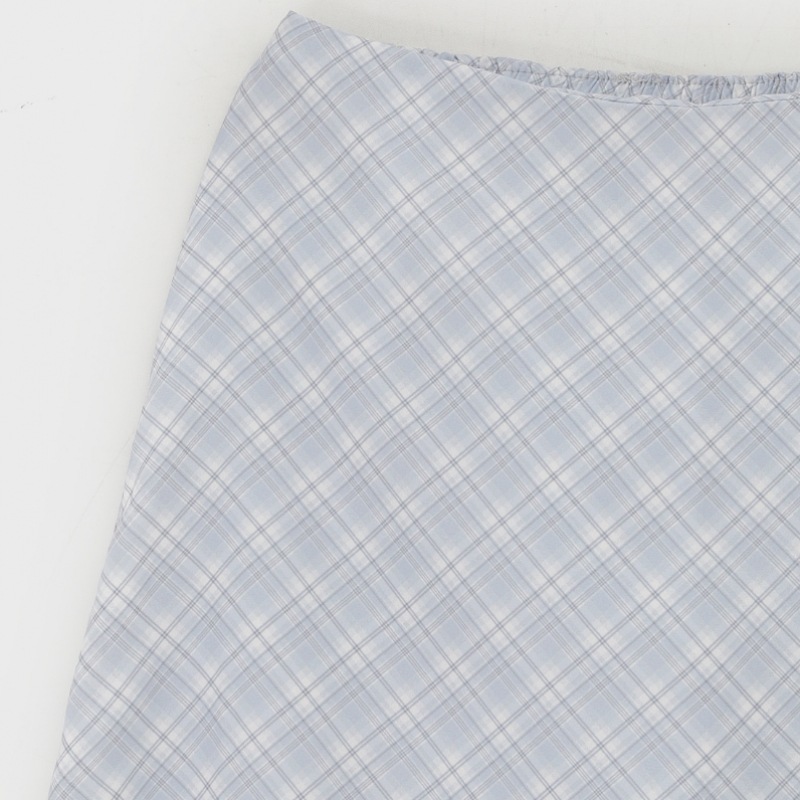 ブラックアップ ディテュー チェック シフォン ミディスカート ブラックアップ ディテュー チェック シフォン ミディスカート