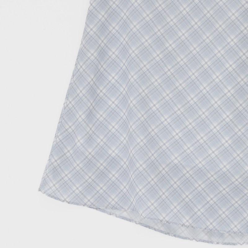 ブラックアップ ディテュー チェック シフォン ミディスカート ブラックアップ ディテュー チェック シフォン ミディスカート