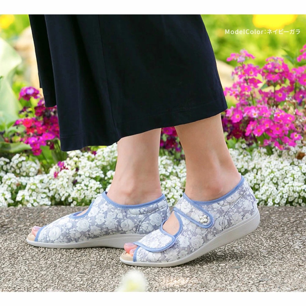 快歩主義 コンフォートシューズ 3e サンダル レディース 介護靴 介護シューズ L133SL