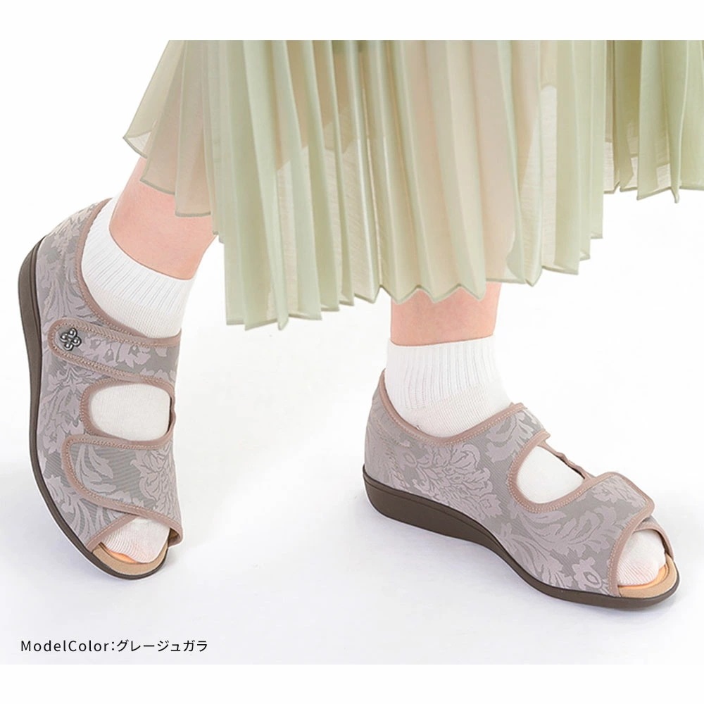 快歩主義 コンフォートシューズ 3e サンダル レディース 介護靴 介護シューズ L133SL