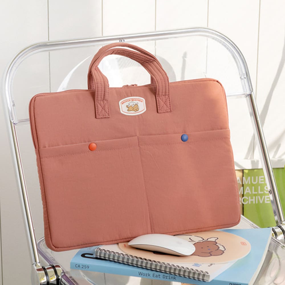 ローマネブランチブラザープードルミディアムラップトップポーチ ローマネブランチブラザープードルミディアムラップトップポーチ