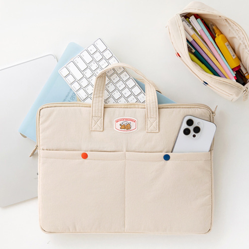 ローマネブランチブラザープードルミディアムラップトップポーチ ローマネブランチブラザープードルミディアムラップトップポーチ