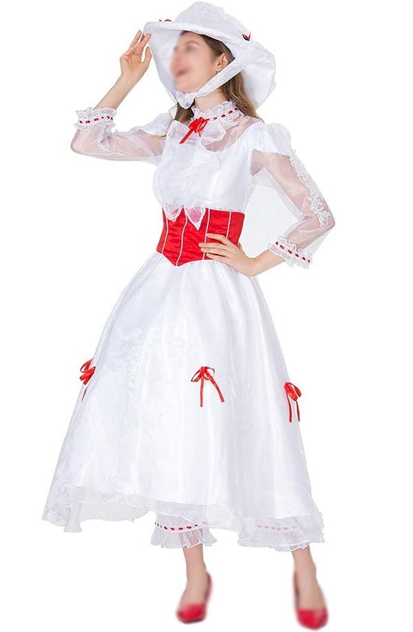 舞台服 ステージ 仮装 イベント 全セット 衣装+手袋+帽子+パンツ コスプレ メリーポピンズ