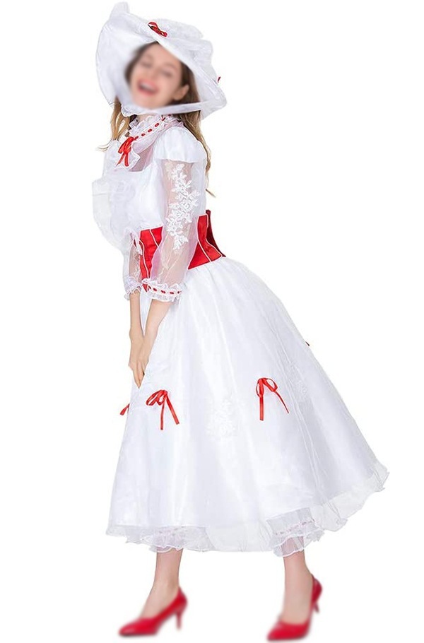 舞台服 ステージ 仮装 イベント 全セット 衣装+手袋+帽子+パンツ コスプレ メリーポピンズ