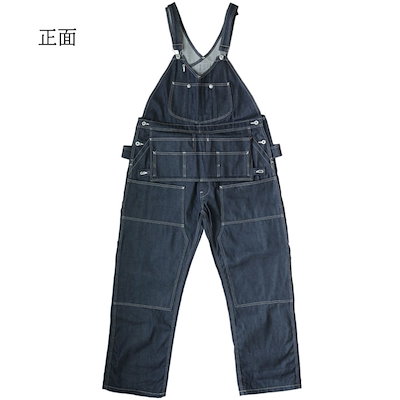 Qoo10] エヴィス オーバーオール カンガルーポケット ジー : メンズ