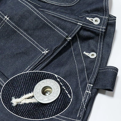 Qoo10] エヴィス オーバーオール カンガルーポケット ジー : メンズ