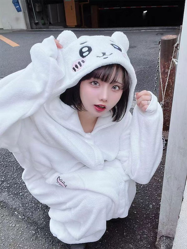 [新品] ちいかわ・ハチワレKIGURUMI フード付き(大人用) 着ぐるみ パジャマ 大人用 ちいかわ ハチワレ うさぎ szc317 szc318 szc319 サンゴマイヤー素材 ハロウィン 衣装 変装 変身  コスチューム プレゼント コスプレ 仮装 学祭 USJ 忘年会 イベント キグルミ きぐるみ サザック SAZAC 佐川 chiikawa | ON