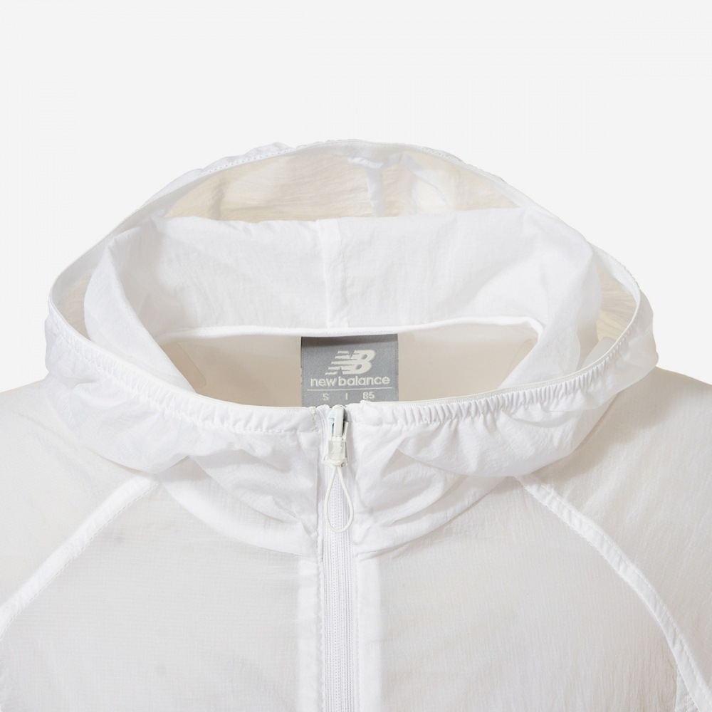 ニューバランス女性用超軽量リップストップウーブンウインドブレーカー NBNME2W512-(10) ホワイト