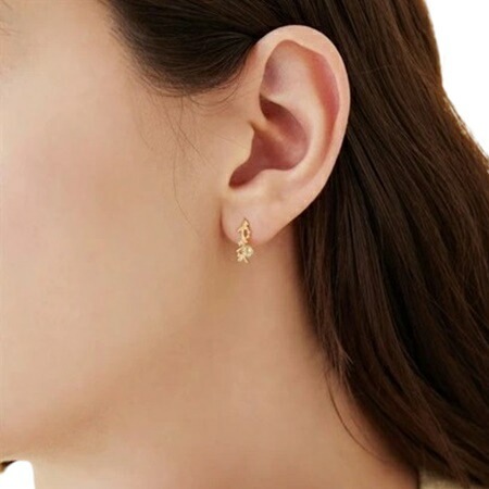 4cd516790【送料無料】【ラッピング無料】ヨンドシー 4℃ K10イエローゴールド ピアス クォーツ/ペリドット/ホワイトトパーズ ブランド 正規品 新品 ギフト プレゼント 人気 おすすめ