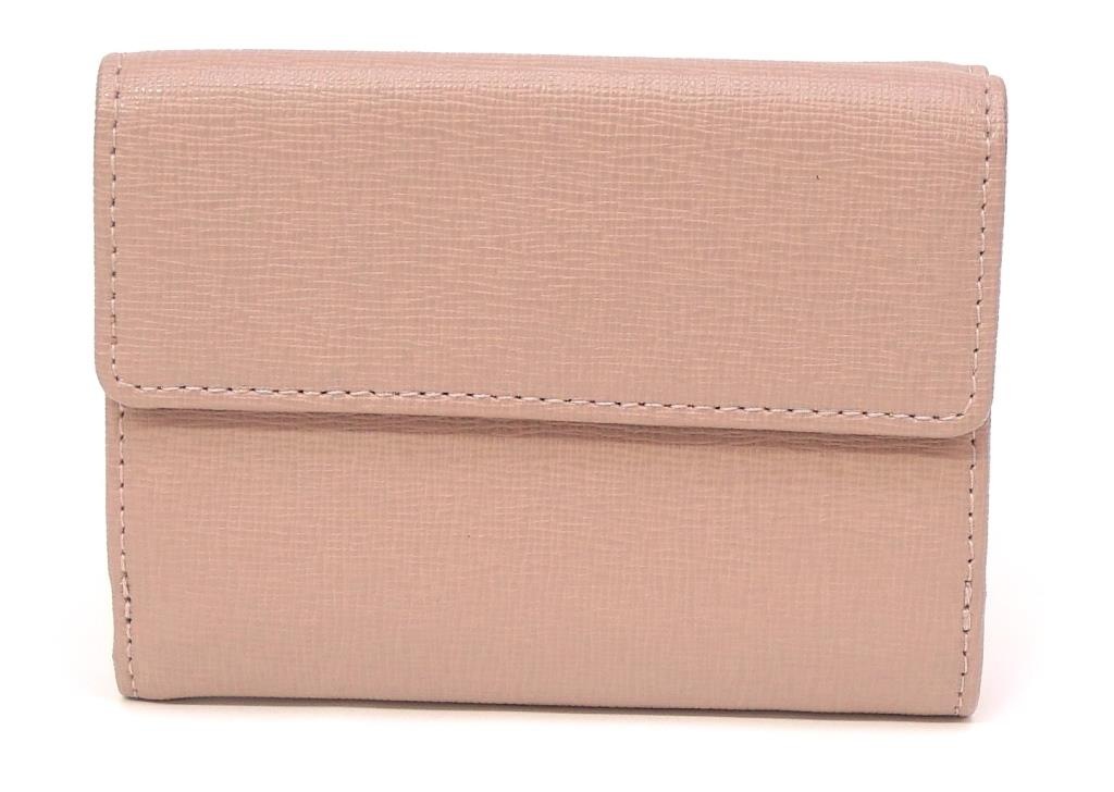 フルラ FURLA 三つ折り財布 両開き ピンク 【中古】(66609) 長財布