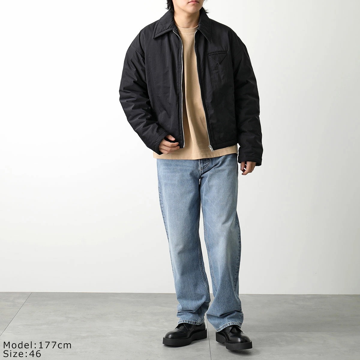 BOTTEGA VENETA ボッテガヴェネタ ジャケット 776689 VF4K0 メンズ パファーブルゾン パデッドブルゾン 着物ブルゾン キモノ ナイロン