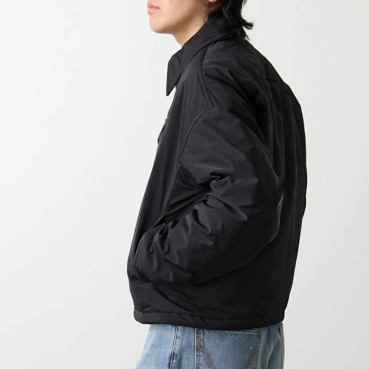 BOTTEGA VENETA ボッテガヴェネタ ジャケット 776689 VF4K0 メンズ パファーブルゾン パデッドブルゾン 着物ブルゾン キモノ ナイロン