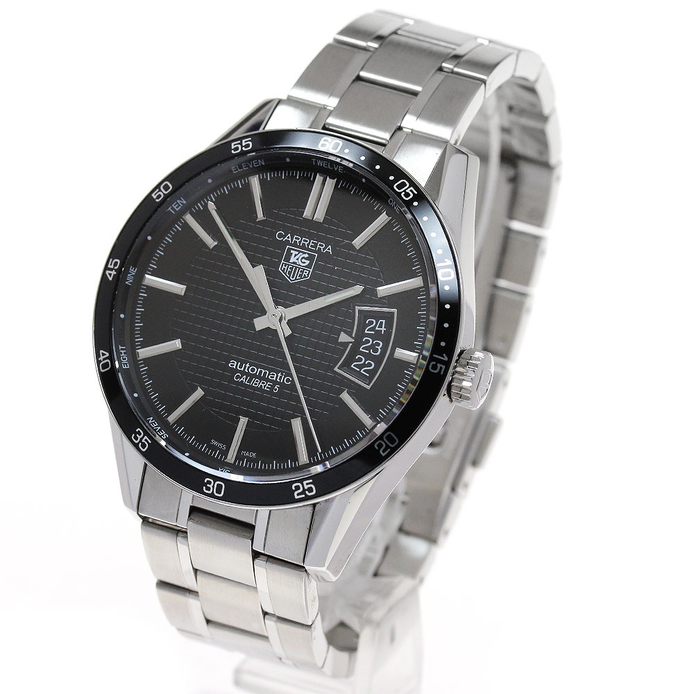 タグホイヤー TAG HEUER WV211M カレラ キャリバー5 デイト 自動巻き メンズ 美品 保証書付き_849143【中古】 タグホイヤー TAG HEUER WV211M カレラ キャリバー5 デイト 自動巻き メンズ 美品 保証書付き_849143【中古】