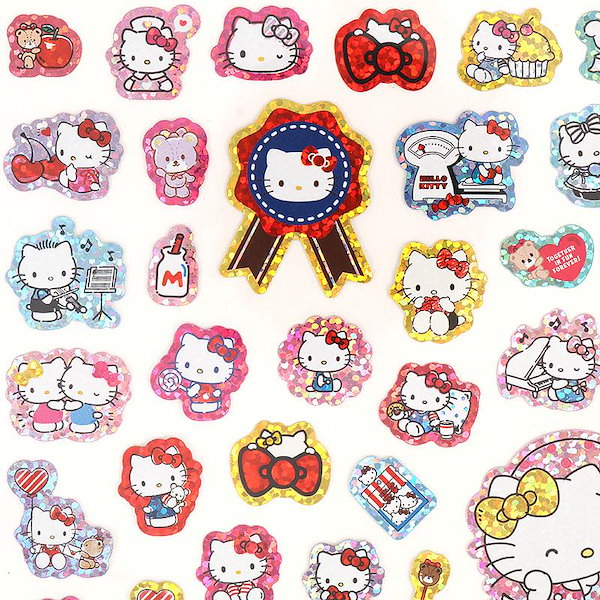 Qoo10] サンリオ ハローキティ 100ピースシール ホログ