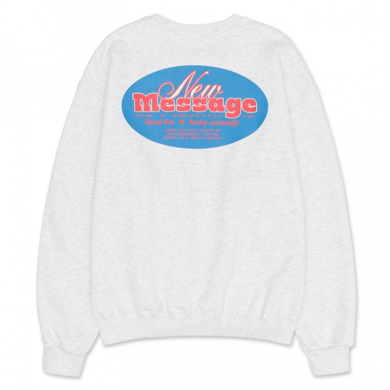 AMES-ワールドワイドニューメッセージスウェットシャツグレー