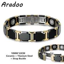 Aradoo-セラミックブレスレットチタンスチールアイボリーホワイトマグネティックストラップバックル Aradoo-セラミックブレスレットチタンスチールアイボリーホワイトマグネティックストラップバックル