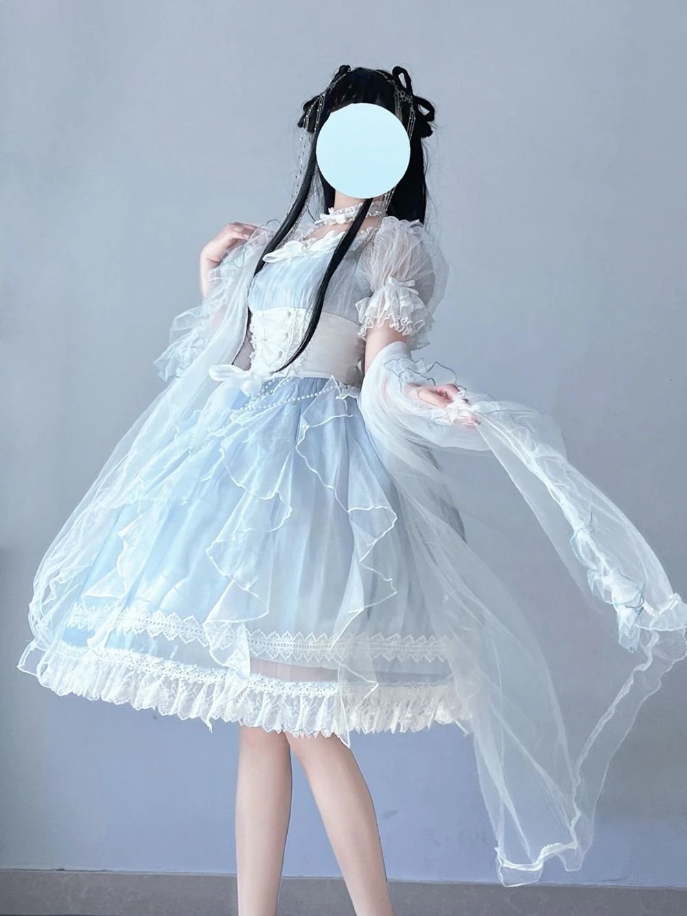 op半袖ロリータドレス普段使いエレガント妖精少女ロリータドレス夏 op半袖ロリータドレス普段使いエレガント妖精少女ロリータドレス夏