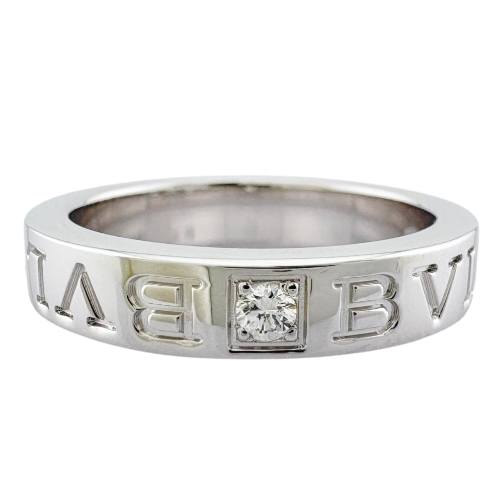 ブルガリ ブルガリブルガリ リング 指輪 10.5号 18金 K18ホワイトゴールド ダイヤモンド BVLGARI 中古 美品 ブルガリ ブルガリブルガリ リング 指輪 10.5号 18金 K18ホワイトゴールド ダイヤモンド BVLGARI 中古 美品