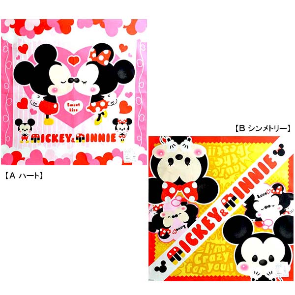 Qoo10] ディズニー ミッキーミニー キャラクターハンカチ デ
