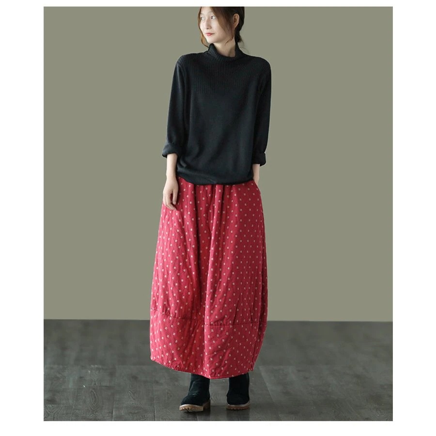 選べる福袋中綿スカート バルーンスカート ロングスカート レディース コットン バルーン 綿麻 綿入り 選べる福袋中綿スカート バルーンスカート ロングスカート レディース コットン バルーン 綿麻 綿入り