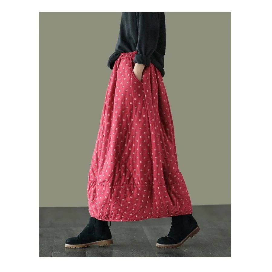 選べる福袋中綿スカート バルーンスカート ロングスカート レディース コットン バルーン 綿麻 綿入り 選べる福袋中綿スカート バルーンスカート ロングスカート レディース コットン バルーン 綿麻 綿入り