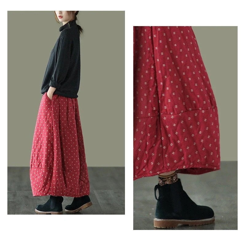 選べる福袋中綿スカート バルーンスカート ロングスカート レディース コットン バルーン 綿麻 綿入り 選べる福袋中綿スカート バルーンスカート ロングスカート レディース コットン バルーン 綿麻 綿入り