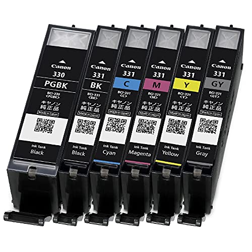 Canon 純正 インクカートリッジ BCI-331(BK/C/M/Y/GY)+330 6色マルチパック BCI-331+330/6MP Canon 純正 インクカートリッジ BCI-331(BK/C/M/Y/GY)+330 6色マルチパック BCI-331+330/6MP