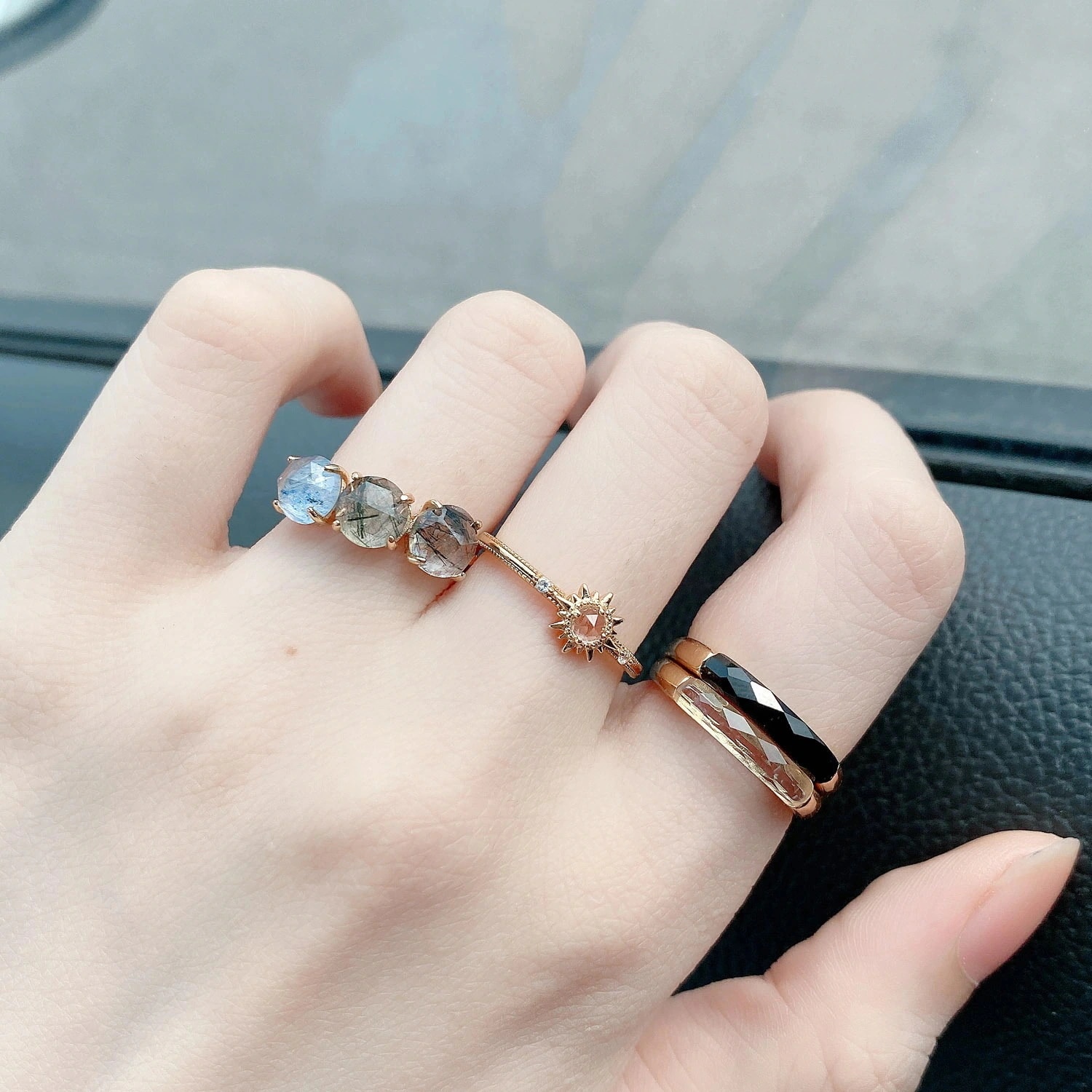 指輪 水晶 素敵 エレガント ルチルクォーツ ピンク　青　恋愛 wp.sopnoitsolution.com