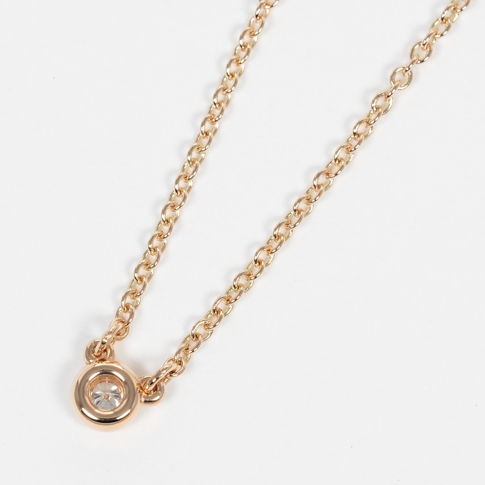 バイザヤード トップ幅3.7mm ネックレス K18ピンクゴールド ダイヤモンド 約2.1g レディース 中古品 Aランク バイザヤード トップ幅3.7mm ネックレス K18ピンクゴールド ダイヤモンド 約2.1g レディース 中古品 Aランク