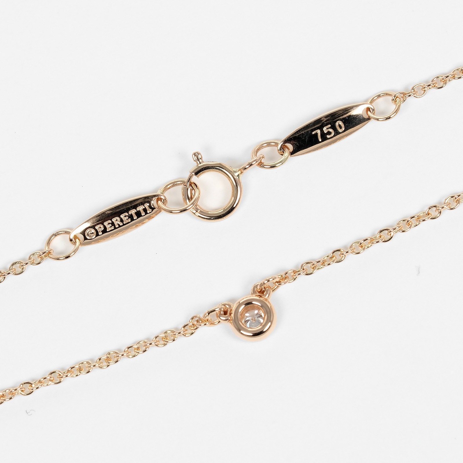 バイザヤード トップ幅3.7mm ネックレス K18ピンクゴールド ダイヤモンド 約2.1g レディース 中古品 Aランク バイザヤード トップ幅3.7mm ネックレス K18ピンクゴールド ダイヤモンド 約2.1g レディース 中古品 Aランク