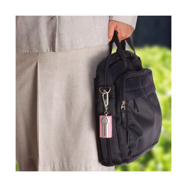 （まとめ）ヤザワLEDライト付セキュリティアラーム ブルー SE25BL 1個[x10セット]