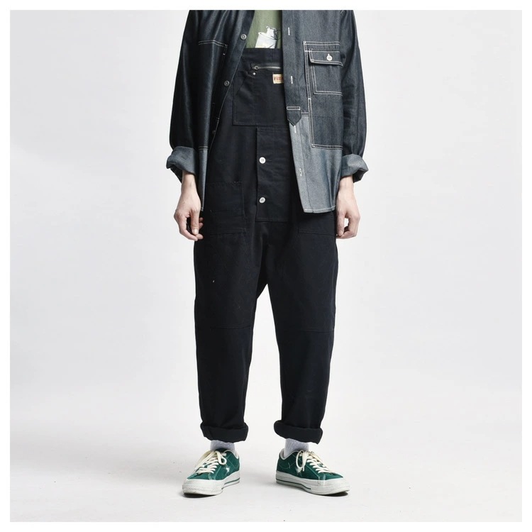 パンツ 作業ズボン オーバーオール 作業着 オーバーオール メンズオーバーオール Overalls men 作業服 ゆったりサロペット マルチポケット作業ズボン アウトドア 多機能 ワークパンツ つな