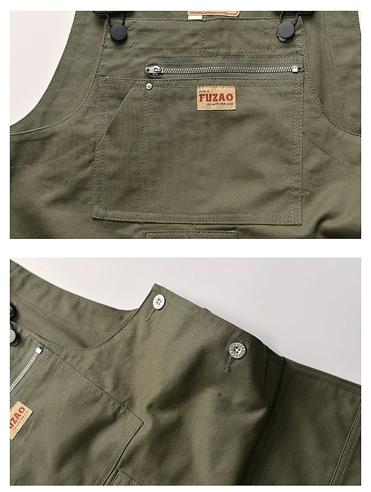 パンツ 作業ズボン オーバーオール 作業着 オーバーオール メンズオーバーオール Overalls men 作業服 ゆったりサロペット マルチポケット作業ズボン アウトドア 多機能 ワークパンツ つな