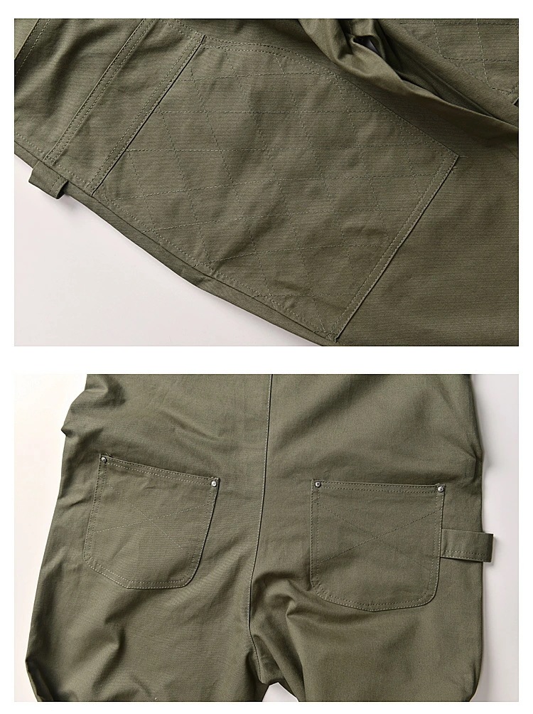 パンツ 作業ズボン オーバーオール 作業着 オーバーオール メンズオーバーオール Overalls men 作業服 ゆったりサロペット マルチポケット作業ズボン アウトドア 多機能 ワークパンツ つな