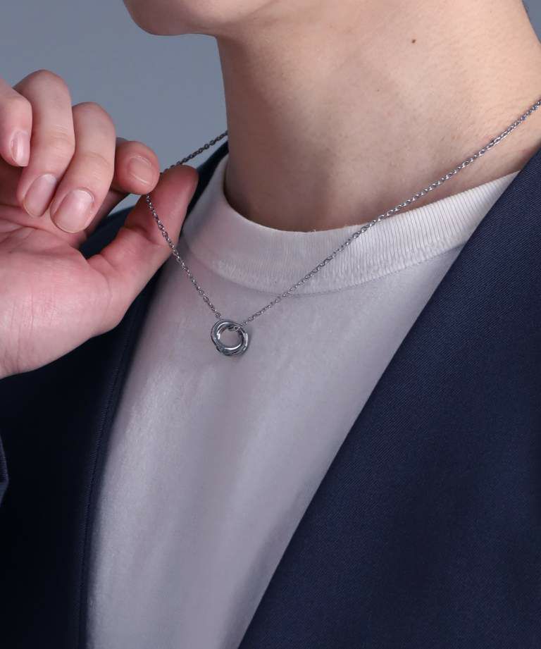 ネックレス メンズ レディース 限定展開 LH-1 ラウンド タテガミ ダブルリング サージカルステンレス316L LH-03NE066 ステンレス 【ネコポス】 ネックレス メンズ レディース 限定展開 LH-1 ラウンド タテガミ ダブルリング サージカルステンレス316L LH-03NE066 ステンレス 【ネコポス】