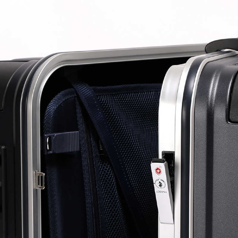 BERMAS　フレームタイプ ハードスーツケース 静音ストッパーキャスター 宿泊目安：7泊以上 (88L) ヘリテージ2 TSAロック搭載 ネイビー　6053460