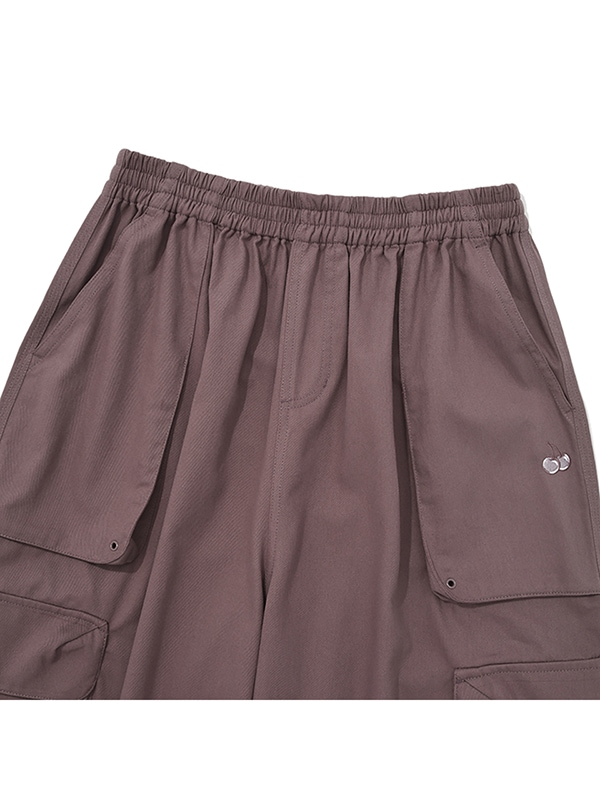 COTTON CARGO PANTS [DARK PINK]