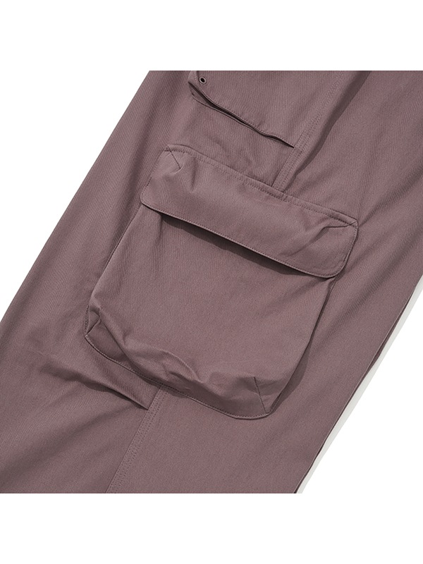 COTTON CARGO PANTS [DARK PINK]